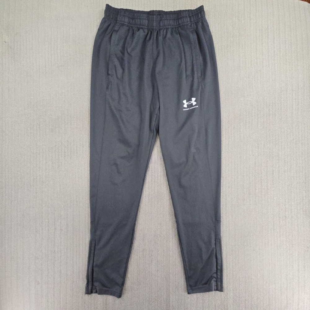 Under Armour Pants Mens Medium Gray Fitted Track Joggers Elastic Waist Pockets